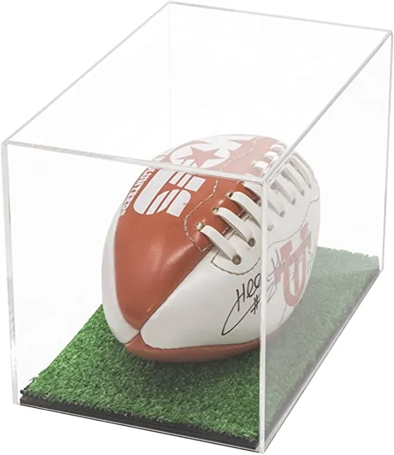 Versatile Acrylic Display Cases with Turf Base - All In One Product