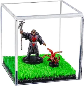 Versatile Acrylic Display Cases with Turf Base - All In One Product