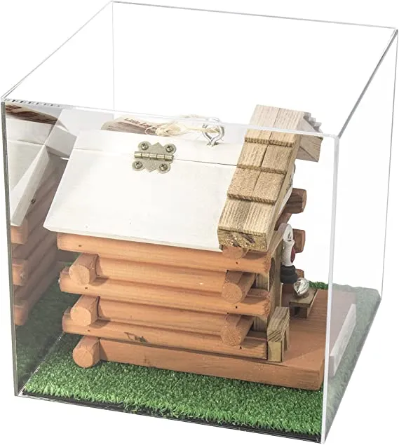 Versatile Acrylic Display Cases with Turf Base - All In One Product