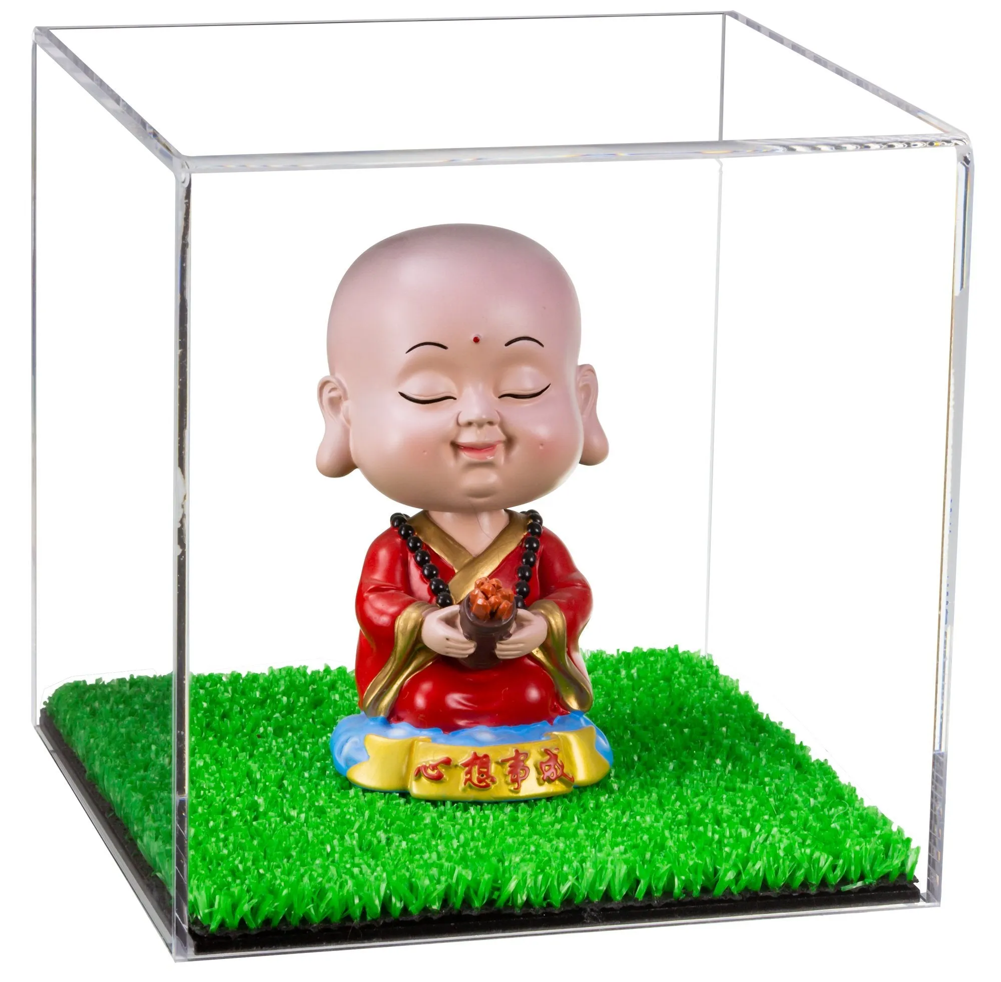 Versatile Acrylic Display Cases with Turf Base - All In One Product