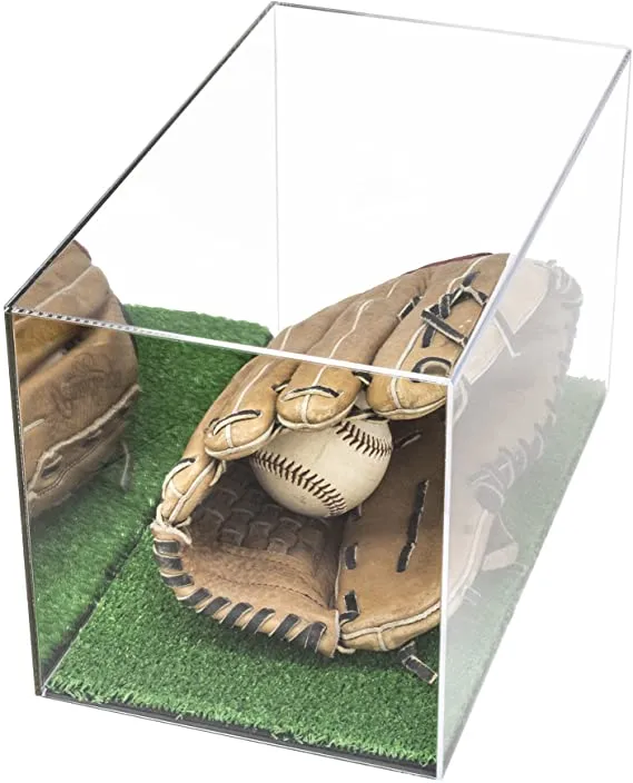 Versatile Acrylic Display Cases with Turf Base - All In One Product