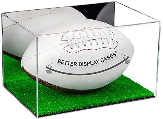 Versatile Acrylic Display Cases with Turf Base - All In One Product