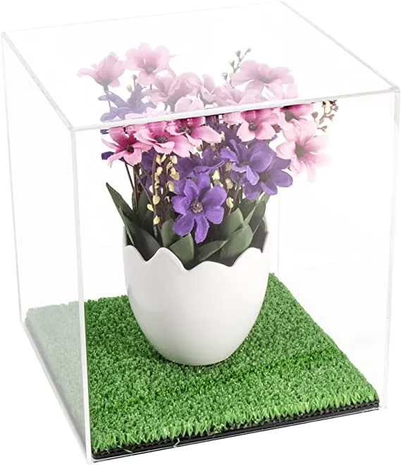 Versatile Acrylic Display Cases with Turf Base - All In One Product