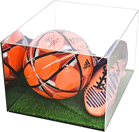 Versatile Acrylic Display Cases with Turf Base - All In One Product