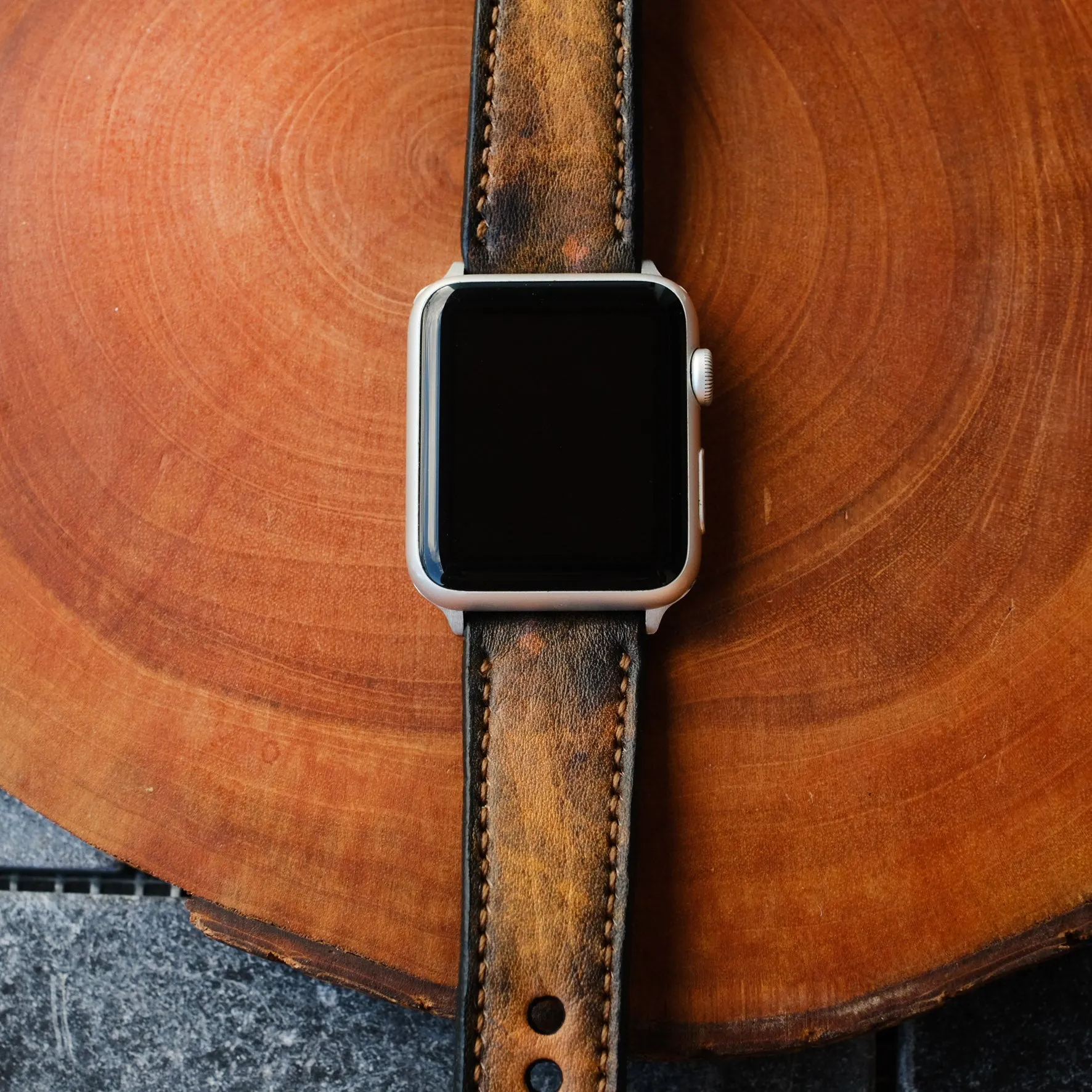 Vintage Leather Strap For Apple Watch All Series