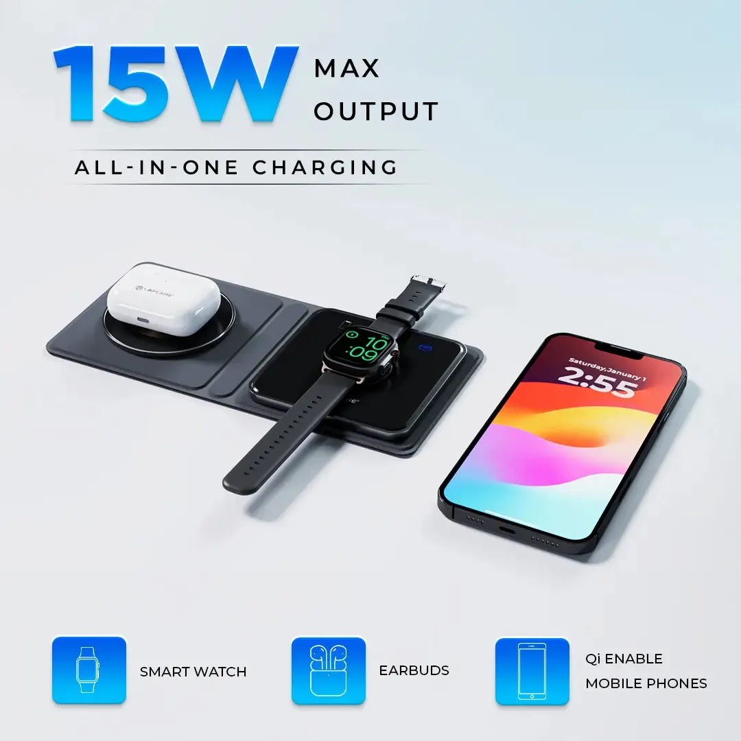 VIO 2 IN 1 Wireless Charging Stand With Multiple Protection (LWC-663)