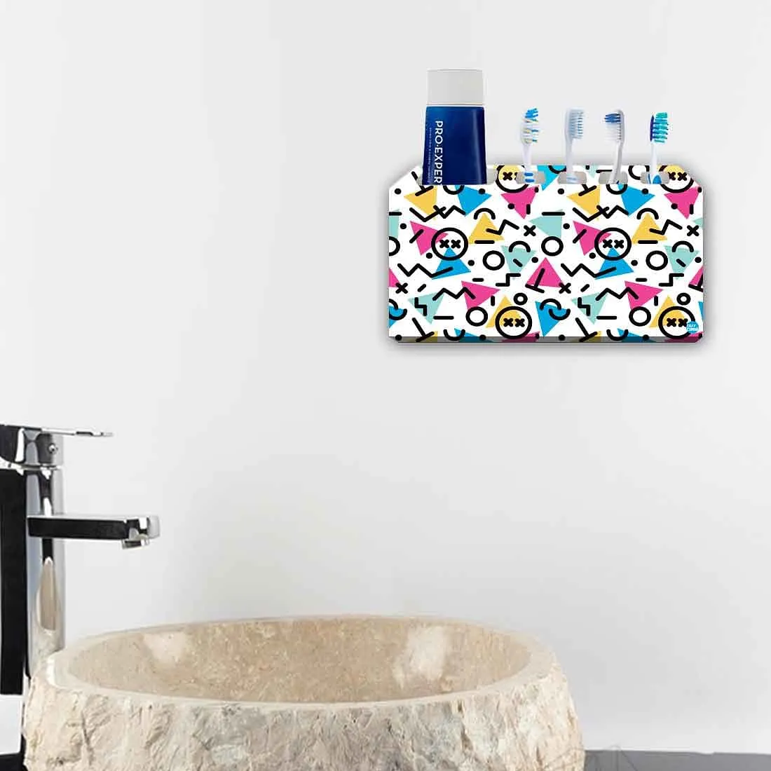 Wall Mounted Toothbrush Holder Toothpaste Organizer-Jumble