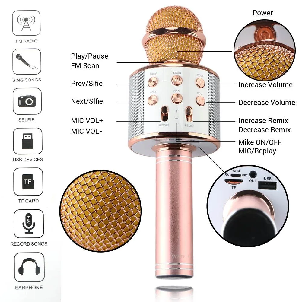 Wireless Bluetooth Mic with Speaker