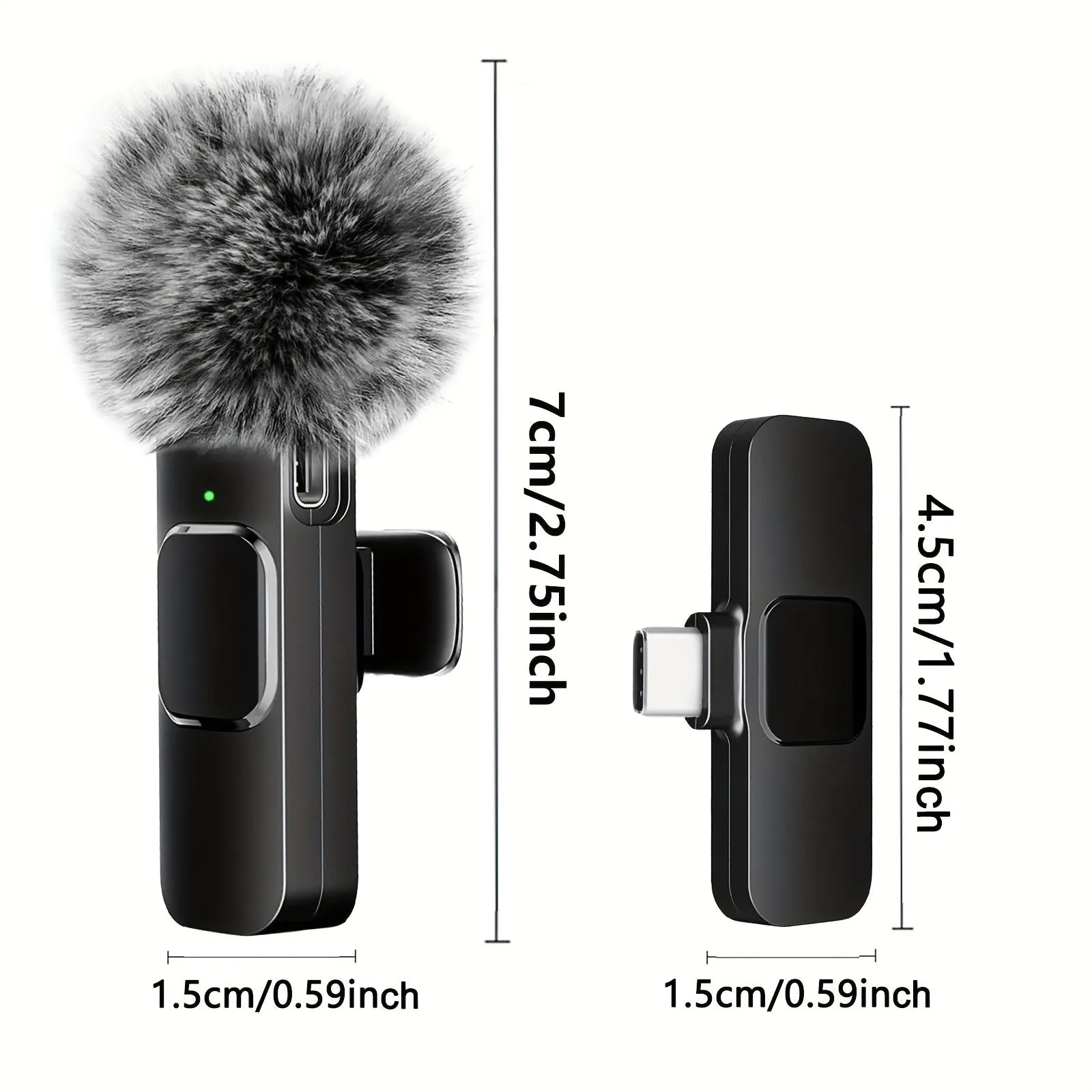 Wireless Lavalier Microphone for Pro Audio and Video Recording