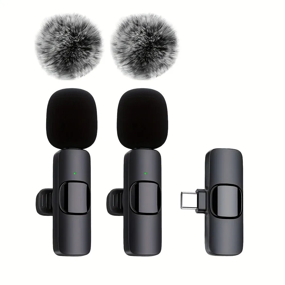 Wireless Lavalier Microphone for Pro Audio and Video Recording