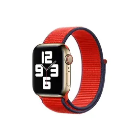 Woven Nylon Strap For Apple Watch 42/44/49mm-RED