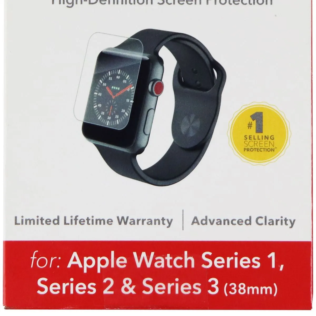 ZAGG HD Dry Screen Protector for Apple Watch Series 3/2/1 (38mm)