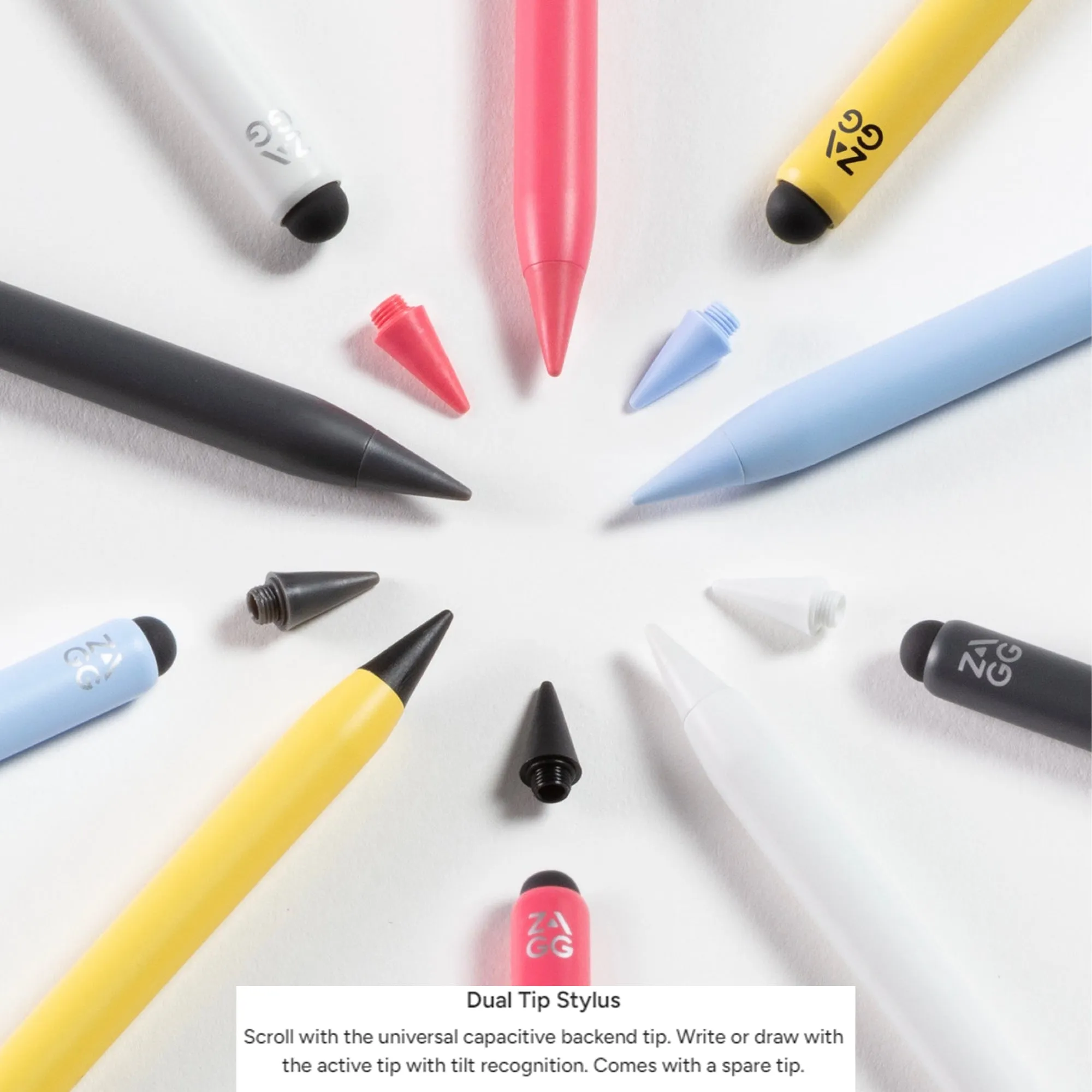 ZAGG Pro Stylus 2 - Dual Tip Stylus with Wireless Charging